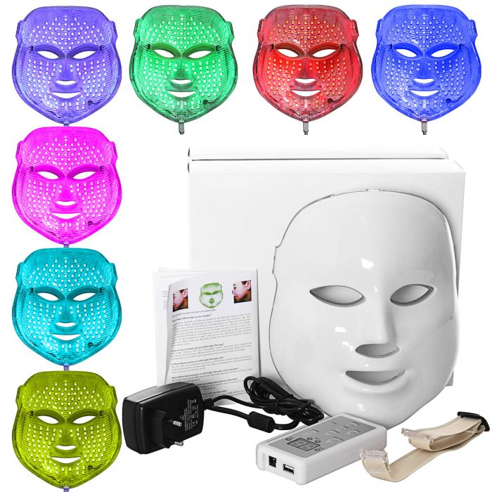 Profesjonalna Maska Led 7 kolorów Terapia Fotonowa Led Ledowa