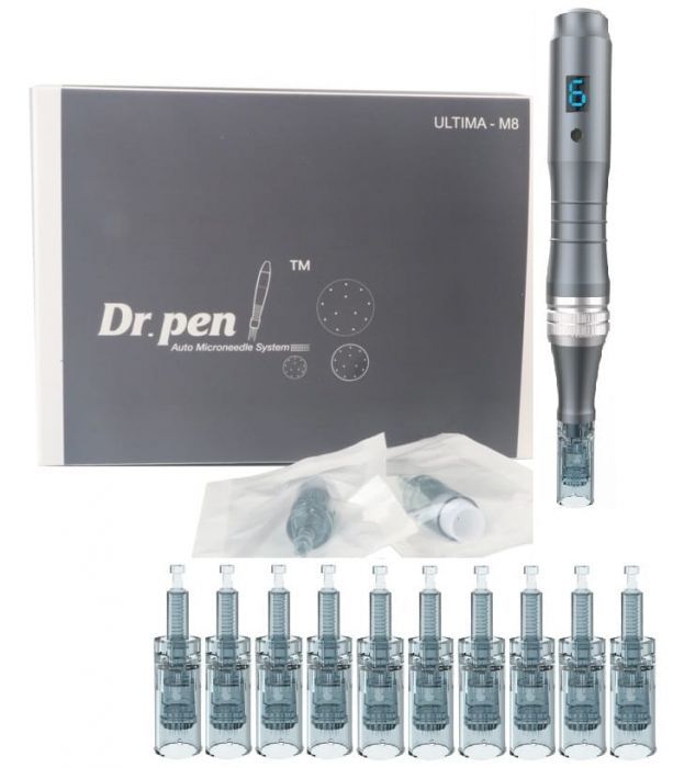 Dr Pen Ultima M8-C (Derma Pen) + 10 Kartridży Mezoterapia Mikroigłowa