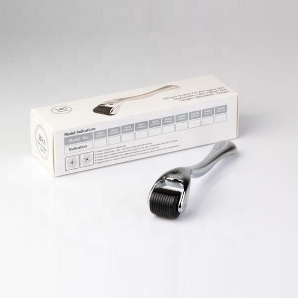 Derma Roller 540Tytan 0,2mm SILVER Oczy + Włosy